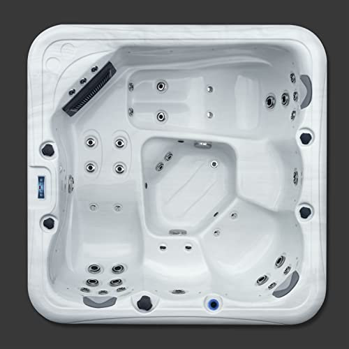 PALM SPAS COLADA 5 SEAT HOT TUB 13AMP PLUG AND PLAY TWIN LOUNGER AMERICAN BALBOA