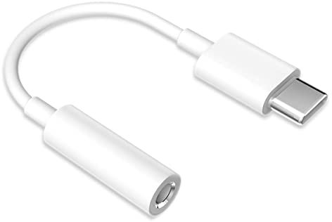 Adaptateur USB C Jack 3,5mm, Adaptateur Jack USB Type C Audio pour Huawei Mate P30 Pro/P40/P30/P20 Pro,Google Pixel 2/3/4 XL,Sumsung S21/S20/Note 10/Galaxy Note20,Xiaomi 10,One Plus 9 Pro/8T -Blanc