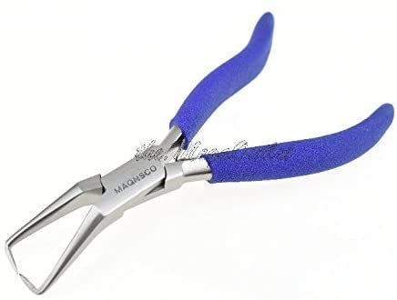 MAQNSCO New Hair Extensions Kit & Hair Extension Tool Plier for Micro Link, Micro Ring, Feather Extension, Beads Opener & Removal Tool Kit (Pink)