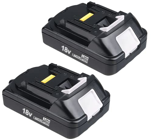 DASNITE 2 Stück Ersatzakku für Makita Akku 18V 3.0Ah BL1830 Li-ion Akku Kompatibel mit Makita 18V Akku BL1815 BL1850 BL1840 BL1860 BL1835 LXT-400 194204-5 194205-3, Hochwertiger Ersatz für Makita 18V