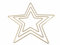 Rayher Metallformen Sterne, Box 3 Stück, Größen sortiert, gold, je 1x 20 cm, 30 cm, 40 cm, Stärke ca. 3 mm, Drahtformen zum Basteln, für Wickeltechnik, Floristik, 25224616