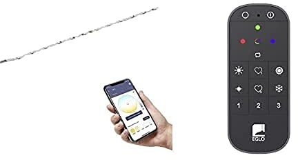 EGLO connect.z Smart-Home LED Band Stripe-Z Starter Set, flexible Strip 3 m, inkl. Fernbedienung, Sprachsteuerung Alexa, Lichtfarbe (warmweiß-kaltweiß), dimmbar, selbstklebend, kürzbar