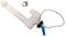 CR-MOESANCO® KIT Grifo Agua Fría + 1 Abrazadera de INOX para caravana, autocaravana,camper o Barco con Interruptor 12v (AGUA FRIA, BLANCO)