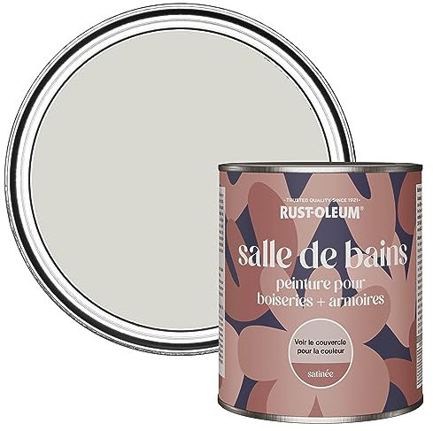 Rust-Oleum Peinture Grise Résistante à l'humidité pour Meubles de Salle de Bains, Finition Satinée - Bouleau 750ml