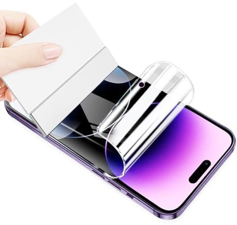 PORRVDP Pellicola in idrogel Protettiva per iPhone 8 Plus/iPhone 7 Plus, 2 Pezzi Trasparente Morbido Protezioni per Lo Schermo [Non Vetro Temperato] [Alta Sensibilità] [Clear HD]