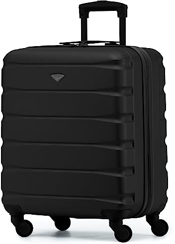 Flight Knight Leichte 4-Rad-ABS-Hartschalenkoffer, Handgepack, zugelassen fur Fluggesellschaften, einschließlich British Airways, und maximale Große fur easyJet, große Handgepacktasche 56x45x25 cm