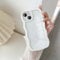 UEEBAI Hülle für iPhone 13, Wellen Rahmenform Silikon Stoßfeste Schutzhülle Anti-Kratzt Tansparent Rückseite TPU Bumper Cover für Mädchen Frauen Handyhülle für iPhone 13 - Weiß