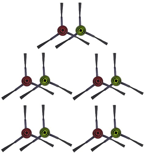 10 Stück Seitenbürsten Ersatzteile für Ecovacs Deebot, Zubehör Set für Saugroboter Deebot T8 T9 N8 Ersatzteile für Deebot Ozmo 950/920 T8+ T8 AIVI T8 Max T9+ N8+ N8 Pro N8 Plus X1 T5 T10 T20