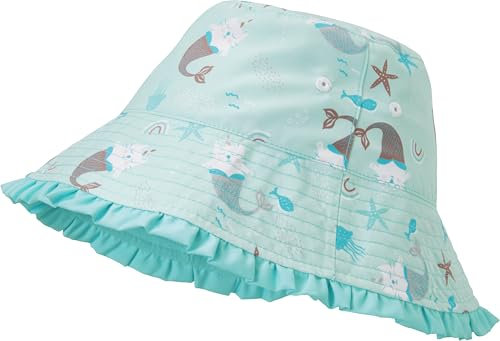 Playshoes Mädchen UV-Schutz Sonnenhut Bademütze Kopfbedeckung, Einhornmeerkatze, 51cm