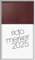 rido/idé Vormerkbuch Mod. Merker 2025 | 108×201 mm, Kunststoff, dunkelrot