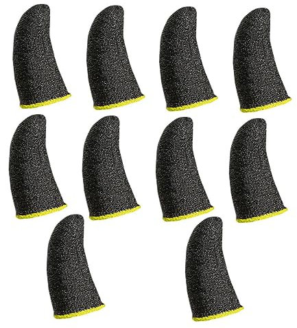 BESTonZON 10 Stück Game Finger Sleeve Kompatibel Mit Controller Und Handy Anti-schweiß Daumen Finger Ärmeln Verbesserter Griff Und Koordination Für Spielerlebnis