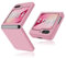 Cover Samsung Galaxy Z Flip 6 5G (2024 New) - Custodia in silicone liquido ultra sottile leggera premium rigida antiurto - custodia originale per Samsung Z Flip 6 (rosa)