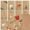 32 Weihnachtskarten mit Umschlag Set - Kraftpapier Postkarten Weihnachten Set mit Sprüche - A6 Merry Christmas Cards mit unterschiedlichen Motiven - Blanko Seiten zum Schreiben von Segenswünschen