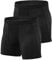 Niksa 2er Pack Herren Sport Boxershorts Funktionsunterwäsche Radlerhose kompressionsshorts Unterwäsche Radhosen Für Männer, Schwarz, XL