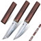 SMITH CHU 2 in 1 Doppelmesser Outdoor Japanisches Tanto Messer D2 Stahl Bushcraft Messer Survival für Camping, Wandern