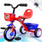 Dreirad für Kleinkinder im Alter von 1–3 bis 3–5 Jahren, Spider-Kinder-Fahrrad, Baby-Laufrad mit bunten Leuchtrollen und großem Korb, Geburtstagsgeschenk und Spielzeug für 1, 2, 3, 4, 5 Jahre, Jungen