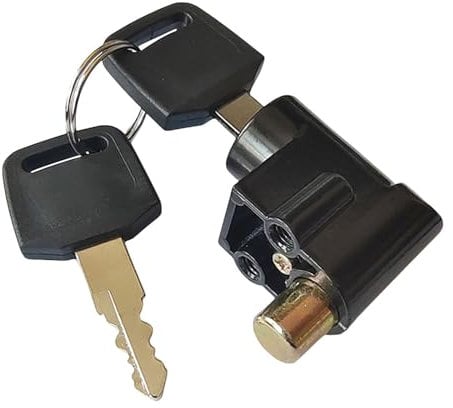 Aymzbd Electric Car Battery Box Lock, Multi-Purpose Lock with 2 Keys, Easy to Install Anti-Theft Lock, Battery Cylinder Lock for