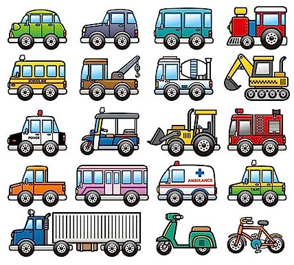 Codulu Ambulance Iron On Patches Bus Trucks Heat Transfer Stickers Decal Motif Appliqued for DIY T-Shirt Jeans Bag Hat Backpacks Art Decoration-L