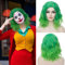 Perücke Grün Damen Lockige Kurz Synthetische Cosplay für Party, Cosplay, Halloween, Karneval