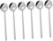 Cabilock Elegante Runde Rührlöffel 6-teiliges Edelstahl-löffel-set Kurzer Griff Für Cappuccino Espresso Dessert