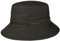 Stetson Avasun Waxed Cotton Bucket Stoffhut Fischerhut Baumwollhut Sonnenhut Sommerhut Anglerhut Herren - Herbst-Winter Winter - L (58-59 cm) Dunkelbraun