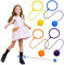 Vaguelly 4 Stück Flummi Sprungball am Knöchel Sprungball für Springseil überspringen für kinderspielzeug kindersport Knöchelseile springen Springringbälle Plastik