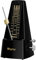 Rhymo Metronom mit Glocke, Aufgerüstetes Uhrwerk, 40-208 BPM, 4 Genaue Taktarten für Klavier, Schwarz