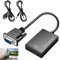 DONOONIS Adattatore da VGA a HDMI, 1080P Cavo Vga Maschio a Hdmi Femmina con Audio, Convertitore Vga to Hdmi per PC, Desktop, Laptop a Monitor, Proiettore, HDTV con Cavo Audio e Cavo USB