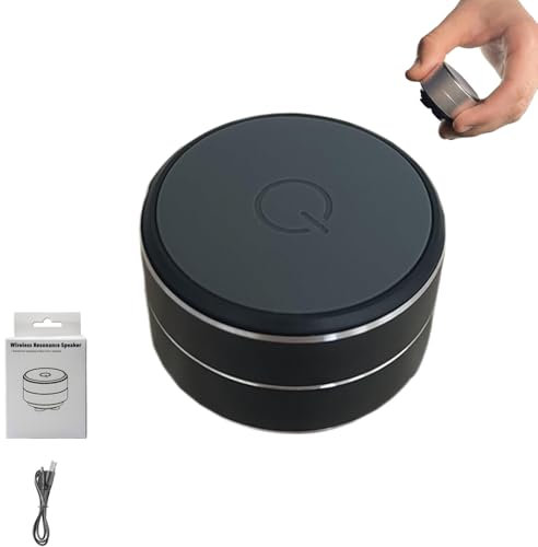 Générique Buzzgo Speaker, Buzzgo Echo Speaker, 2025 Bluetooth Mini Speakers Bone Conduction, Stereo Bass Portable Small Wireless with Suction Cup (Black)