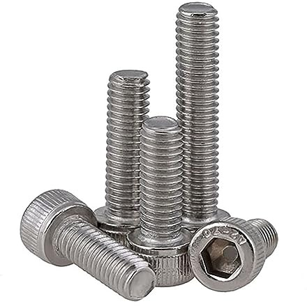 KSeSii Zylinderschrauben mit Innensechskant, Linksgewinde, A2-Edelstahl, M4, M5, M6, M8, M10, M12(M10x35)