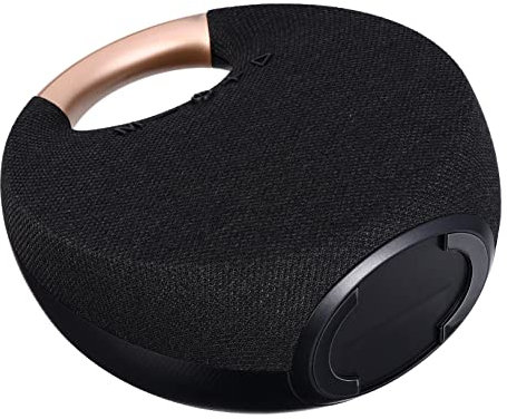 Operitacx 1 PC Creative Portable Speaker Stylish Music Box with Wireless Connectivity Powerful Bass and Cloth Surface for Home Office Parties and Outdoor Activities Black