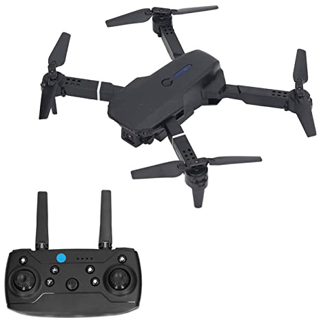E88 Drohne mit Kamera, faltbar, 4K Dualkamera, 3D Flip | Quadrocopter, Luftaufnahmen, App-Steuerung, 4 Achsen, Selbststabilisierender Kopf, 3D-Flip, Faltbares Design