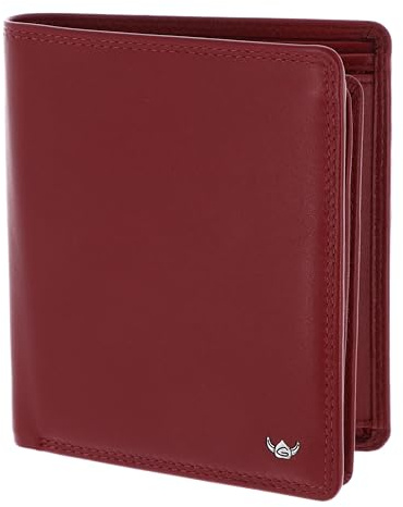 Golden Head Leder Geldbörse Polo RFID Protect Kombischeintasche 1232 Rot dunkelrot