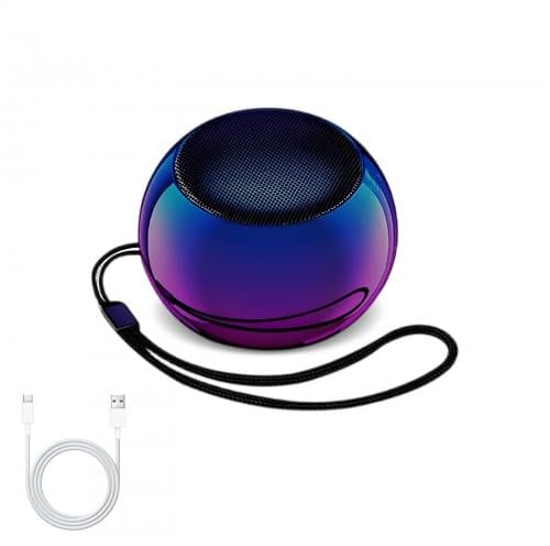 Klein Bluetooth Lautsprecher, Extrem Mini Tragbarer Kabelloser Bluetooth Box mit Schlüsselbänder, Bluetooth Mini Lautsprecher Tragbar Speaker, 360°Sound, TWS-Paarung, für Reisen, Party, Radfahren