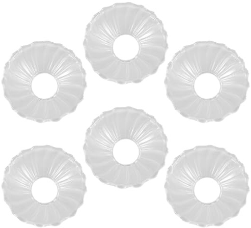 Operitacx 6 Piezas Recogedor de Gotas de Cera de Vidrio Redondo para Candelabros, Protector Antigoteo Reutilizable Que Captura la Cera y Protege Superficies en Fiestas y Celebraciones