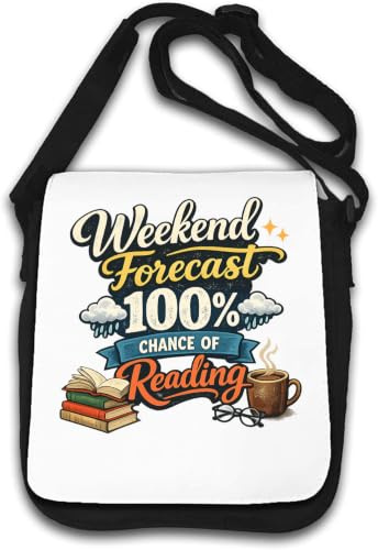 Weekend Forecast Full Chance Reading Ahead Umhängetasche weiß