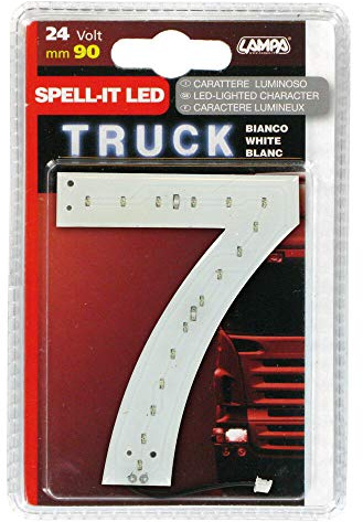 Zahl Aufkleber 7 24v weiÃƒŸen LEDs