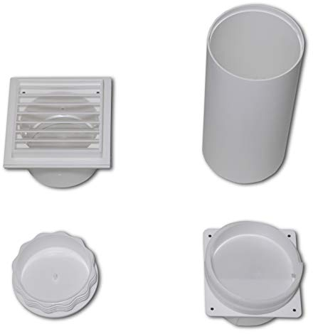 Remko Wanddurchführung (für die Klimageräte RKL 300 / RKL 360, einfache Montage, Schutzgitter) 1613118 [Energieklasse A+++]