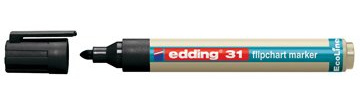 Ecoline Flipchart Marker Edding 31 (Pk10) Schwarz