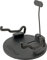 QUIK LOK - GI/8 SUPPORTO UNIVERSALE SERIE COMPACT, Supporto Compatto Universale per Chitarra/Basso, Colore Nero