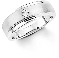 Amor Ring 925 Sterling Silber Damen Ringe, mit Zirkonia synth., Silber, Kommt in Schmuck Geschenk Box, 9852178