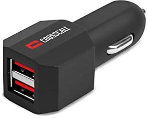 Crosscall CV2.PE.NR000 Chargeur Allume Cigare Double USB d'Origine Linux Noir