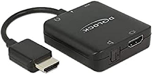 Delock Adapterkabel HDMI-A Stecker > HDMI + Audio Extractor 4K