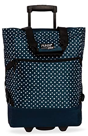 Fabrizio Einkaufstrolley Punta Wheel-Shopping-Roller 52 cm 36 Liter 2 Rollen Blau