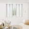 Deconovo Voile Gardinen in Leinenoptik, Ösenschal Transparent Nadelstreifen, Boho Vorhänge Schlafzimmer, 138x140 cm(HöhexBreite), Hellgrau, 2er Set