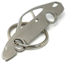Porte-clés CarShape Porsche 911 997 en acier inoxydable - Performance Tuning Keychain Carbone Turbo Pièces