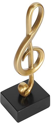 Musikalische Note Statue Skulptur Harz Figur Symbol Goldene Ornamente Dekoration für Home Office Schreibtisch