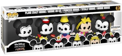 Funko Pop! Disney: Minnie Mouse - 5 Pack Walt Disney Archives - Standard Characters - Collectible Vinyl Figure - Gift Idea - Official Merchandise - Toys for Kids & Adults