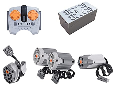 Power Functions Set, Motoren Set mit Motor, Fernbedienung, Batteriebox, XL/M-motor Kompatibel mit vielen Modellen (#3)