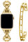 wutwuk Strap+Bracelet Compatible Metal Apple Watch Strap 38mm/40mm/41mm Women Girls for iWatch SE(2)/9/8/7/6/5/4/3/2/1 and Stainless Steel Roman Numeral Bangle-38mm/40mm/41mm Gold